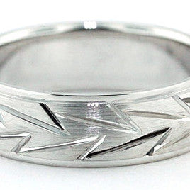 Men's Wedding Band - Striking - Moissanite Rings