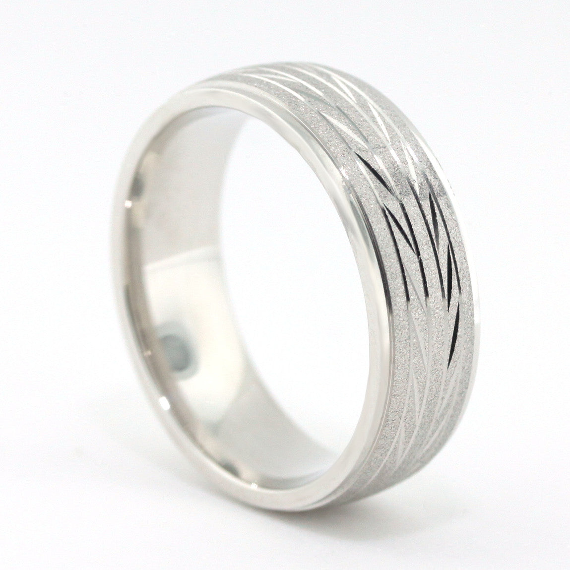 Men's Wedding Band - Sprint - Moissanite Rings