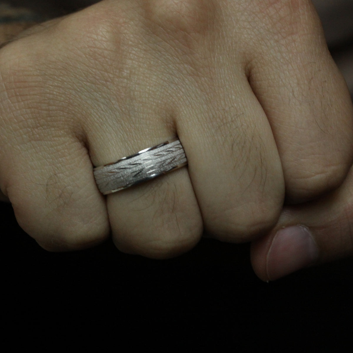 Men's Wedding Band - Sprint - Moissanite Rings
