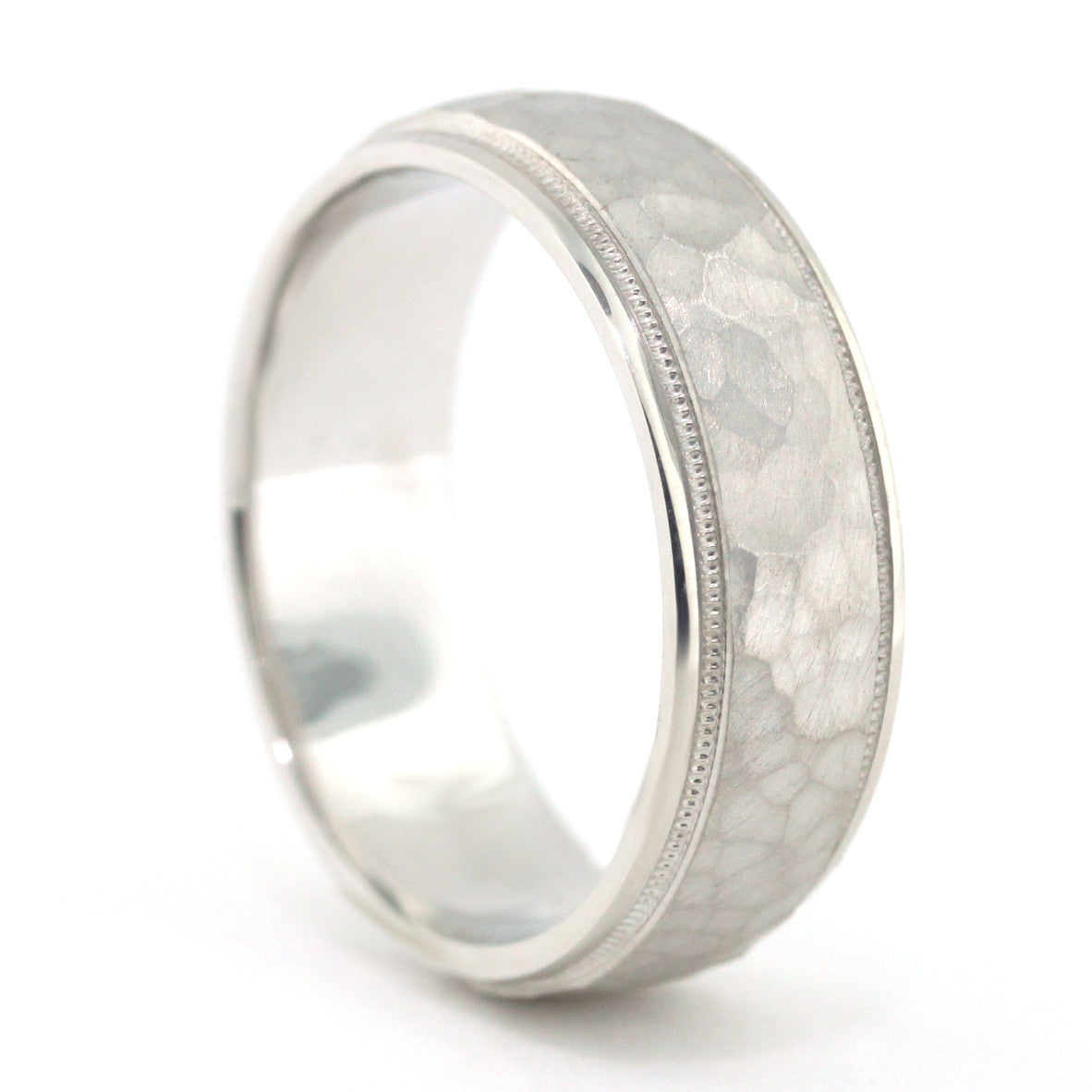 Men's Wedding Band - Rocky - Moissanite Rings