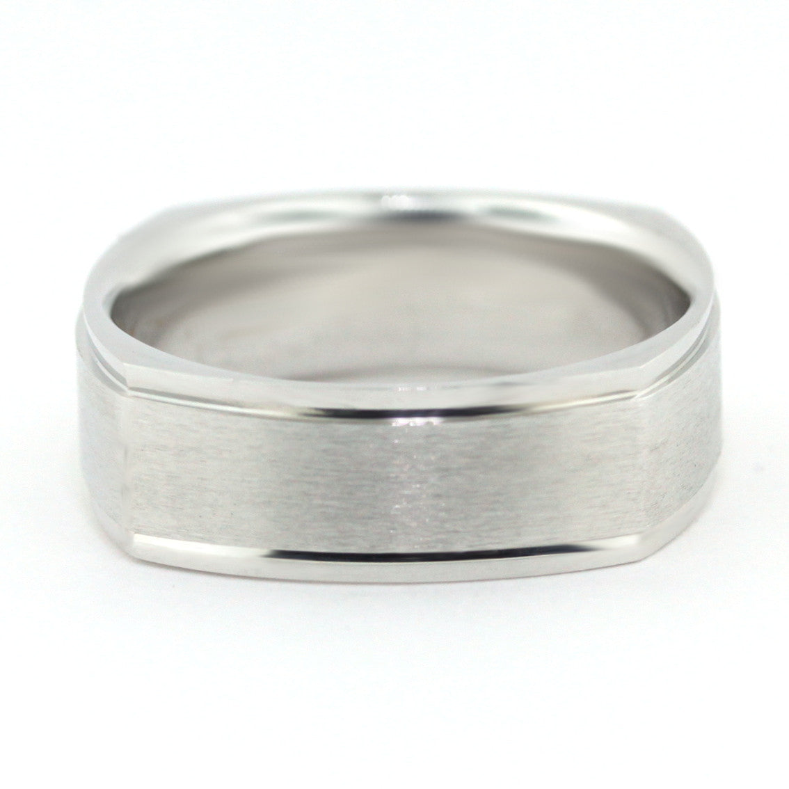 Men's Wedding Band -  Jacques - Moissanite Rings