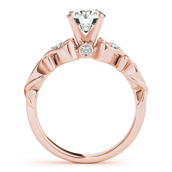 Vintage Design Engagement Ring Moissanite Center - Celine - Moissanite Rings