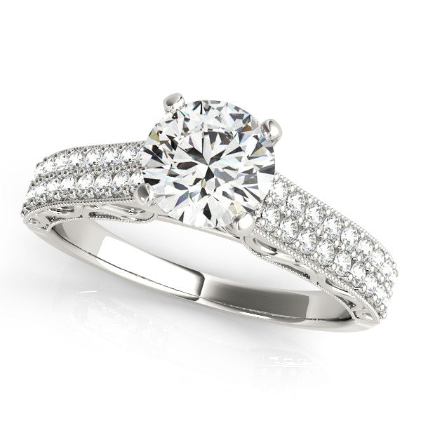 Moissanite Engagement Ring Diamond Setting - Prett - Moissanite Rings
