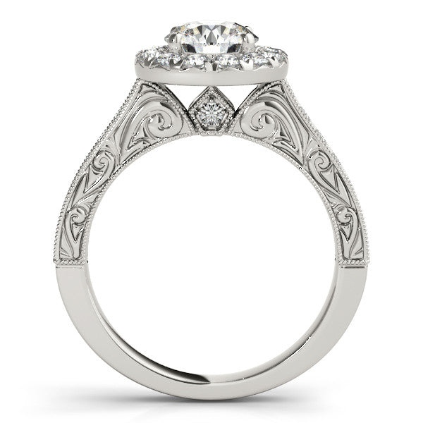 Moissanite Engagement Ring Diamond Setting - Tulip Kisses - Moissanite Rings