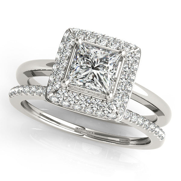 Princess cut diamond wedding set Outlet