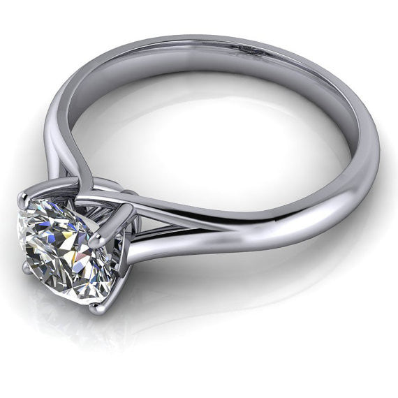8 mm Solitaire Moissanite Engagement Ring Forever One - Giselle - Moissanite Rings
