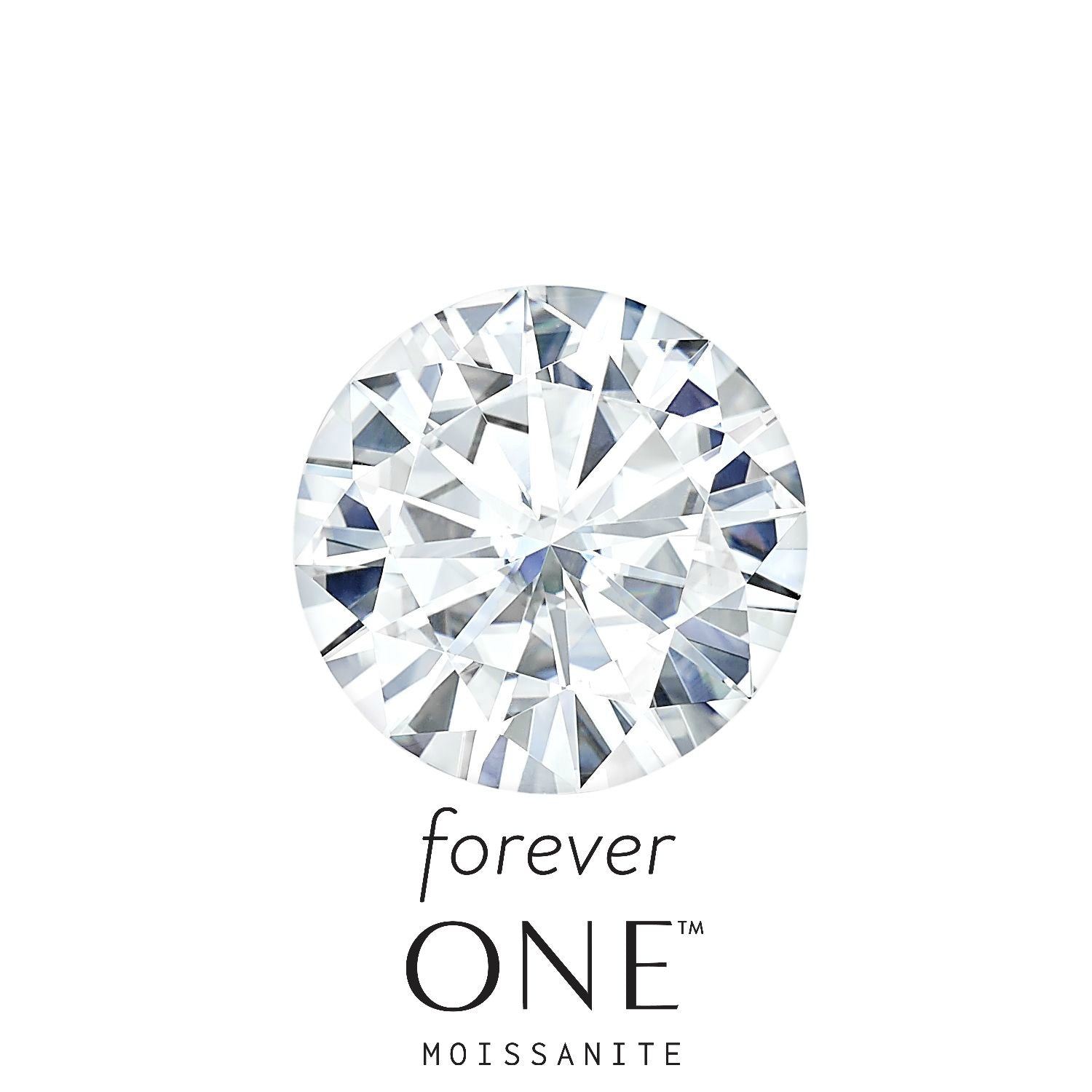 Forever One Round Loose Moissanite - Moissanite Rings