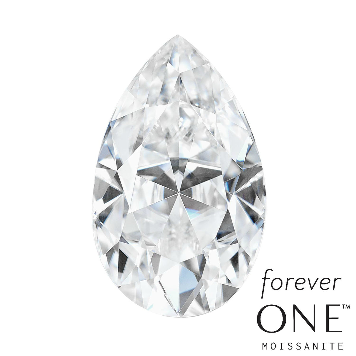 Pear Shape Forever One Moissanite Loose Gemstone - Moissanite Rings