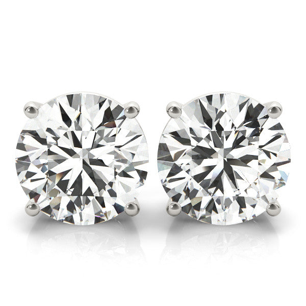 2 Carat Total Weight Moissanite Studs