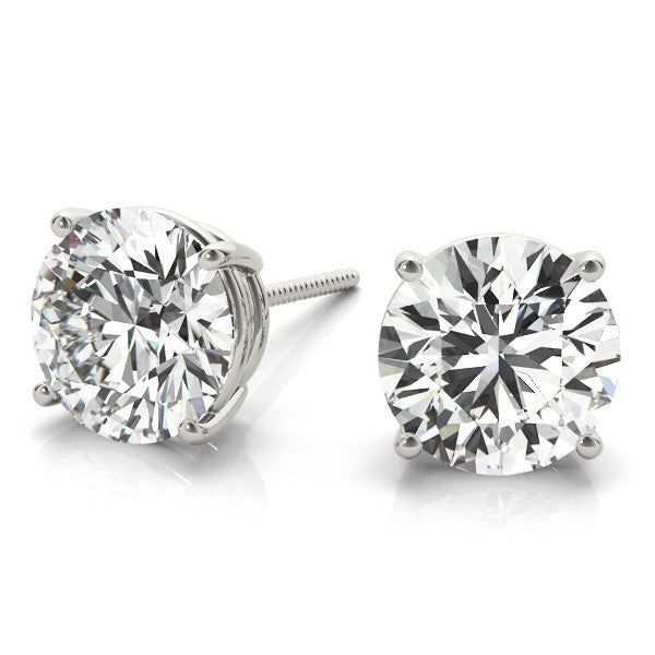 2 Carat Total Weight Moissanite Studs